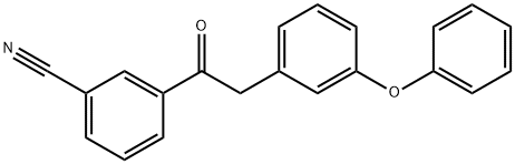3-[2-(3-PHENOXYPHENYL)ACETYL]BENZONITRILE 结构式