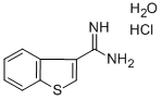 1-Benzothiophene-3-carboximidamidine hydrochloride 结构式