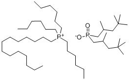 三己基(十四烷基)膦双环(2,4,4-三甲基戊基)膦 结构式
