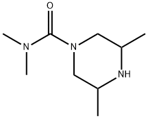 N,N,3,5-TETRAMETHYL-1-PIPERAZINECARBOXAMIDE 结构式