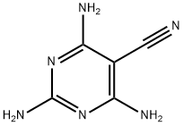 2,4,6-三氨基-5-嘧啶甲腈 结构式