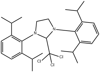 1,3-双[2,6-双(1-甲基乙基)苯基]-2-(三氯甲基)咪唑烷 结构式