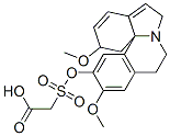 [[(2,6,8,9-Tetrahydro-2,11-dimethoxy-1H-indolo[7a,1-a]isoquinolin-12-yl)oxy]sulfonyl]acetic acid 结构式