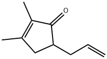 2-Cyclopenten-1-one, 2,3-dimethyl-5-(2-propenyl)- (9CI) 结构式