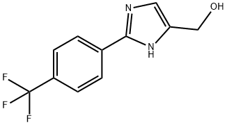 (2-(4-(三氟甲基)苯基)-1H-咪唑-4-基)甲醇 结构式