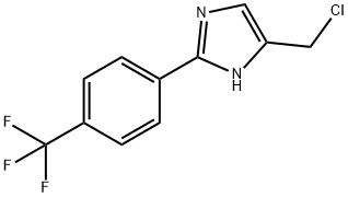 5-Chloromethyl-2-(4-(trifluoromethyl)-phenyl)-1H-imidazole 结构式