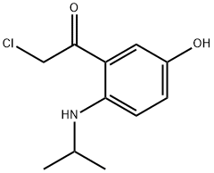 Ethanone,  2-chloro-1-[5-hydroxy-2-[(1-methylethyl)amino]phenyl]- 结构式