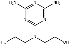 2-[(4,6-diamino-1,3,5-triazin-2-yl)-(2-hydroxyethyl)amino]ethanol 结构式