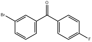 3-溴-4'-氟二苯甲酮 结构式