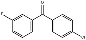 4-CHLORO-3'-FLUOROBENZOPHENONE 结构式