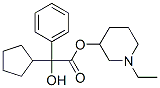 Phenylcyclopentylglycolic acid 1-ethyl-3-piperidinyl ester 结构式