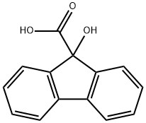 9-羟基-9-芴甲酸 结构式