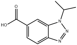 1-ISOPROPYL-1H-1,2,3-BENZOTRIAZOLE-5-CARBOXYLIC ACID 结构式