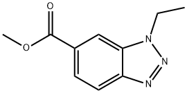 1H-Benzotriazole-6-carboxylicacid,1-ethyl-,methylester(9CI) 结构式