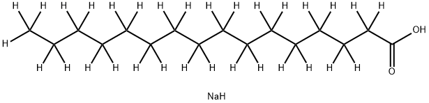 十六烷酸钠-D31 结构式