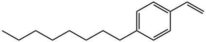 4-正辛基苯乙烯 结构式