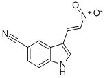 5-CYANO-3-(2-NITROVINYL)INDOLE 结构式