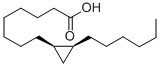 顺9,10环甲基十七烷酸 结构式
