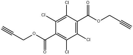diprop-2-ynyl 2,3,5,6-tetrachlorobenzene-1,4-dicarboxylate 结构式