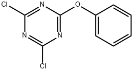 2,4-二氯-6-苯氧基-1,3,5-三嗪 结构式