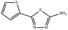 5-(噻吩-2-基)-1,3,4-噻二唑-2-胺 结构式