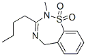 3-Butyl-2,5-dihydro-2-methyl-1,2,4-benzothiadiazepine 1,1-dioxide 结构式