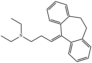 N,N-Diethyl-3-(10,11-dihydro-5H-dibenzo[a,d]cyclohepten-5-ylidene)-1-propanamine 结构式