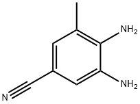 Benzonitrile, 3,4-diamino-5-methyl- (9CI) 结构式