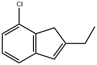 7-氯-2-乙基-1H-茚 结构式