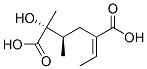 (2R,3R,E)-5-Ethylidene-2-hydroxy-2,3-dimethylhexanedioic acid 结构式