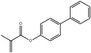 2-甲基丙烯酸联苯-4-酯 结构式