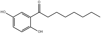 2',5'-dihydroxyoctanophenone 结构式