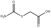 (Aminocarbonylthio)acetic acid 结构式