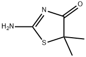 2-氨基-5,5-二甲基-4,5-二氢-1,3-噻唑-4-酮 结构式