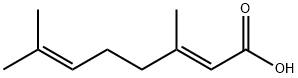 2,6-Octadienoic acid, 3,7-dimethyl-, (E)- 结构式