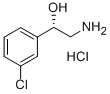 (S)-2-氨基-1-(3-氯苯基)乙醇盐酸盐 结构式