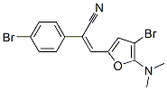 Benzeneacetonitrile,  4-bromo--alpha--[[4-bromo-5-(dimethylamino)-2-furanyl]methylene]- 结构式