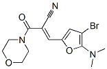 Morpholine,  4-[3-[4-bromo-5-(dimethylamino)-2-furanyl]-2-cyano-1-oxo-2-propenyl]-  (9CI) 结构式