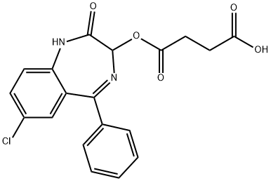 (7-chloro-2,3-dihydro-2-oxo-5-phenyl-1H-benzo-1,4-diazepin-3-yl) hydrogen succinate 