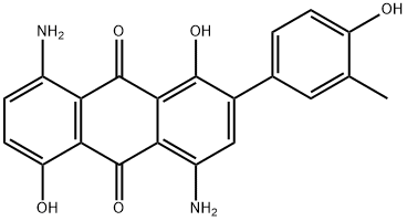 4,8-diamino-1,5-dihydroxy-2-(4-hydroxy-3-methylphenyl)anthraquinone  结构式