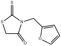 3-(2-呋喃甲基)-2-硫氧杂-1,3-噻唑烷-4- 结构式