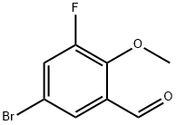 5-Bromo-3-fluoro-2-methoxybenzaldehyde 结构式