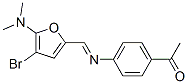 Ethanone,  1-[4-[[[4-bromo-5-(dimethylamino)-2-furanyl]methylene]amino]phenyl]- 结构式