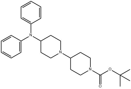 TERT-BUTYL 4-(4-(DIPHENYLAMINO)PIPERIDIN-1-YL)PIPERIDINE-1-CARBOXYLATE 结构式