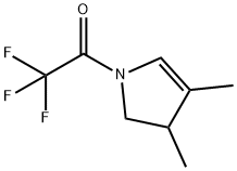 1H-Pyrrole, 2,3-dihydro-3,4-dimethyl-1-(trifluoroacetyl)- (9CI) 结构式