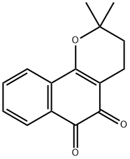 3,4-二氢-2,2-二甲基-2H-萘并[1,2-B]吡喃-5,6-二酮 结构式