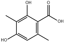 2,4-二羟基-3,6-二甲基苯甲酸 结构式