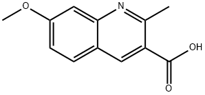 7-甲氧基-2-甲基喹啉-3-羧酸 结构式