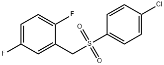 2-((4-CHLOROPHENYLSULFONYL)METHYL)-1,4-DIFLUOROBENZENE 结构式