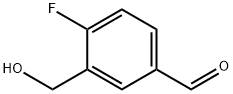 Benzaldehyde, 4-fluoro-3-(hydroxymethyl)- (9CI) 结构式